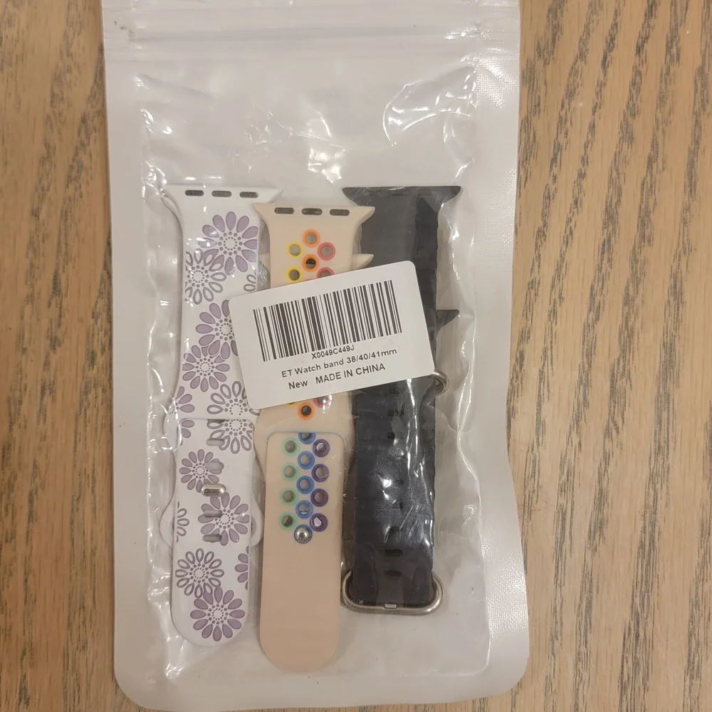Floral and Dotted Smartwatch Bands Set